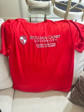 William Carey University Red Logo Tee